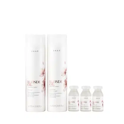 Imagem do produto Kit Braé Blonde Oil By Ana Paula Siebert - Shampoo 250ml + Condicionador 250ml + Ampola 13ml (3 Unidades)