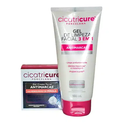 Kit Cicatricure Porcelana Gel de Limpeza 150ml + Creme Nutritivo 50g