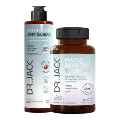 Imagem do produto Kit Dr. Jack Shampoo 180ml + Capsulas Magic Beauty 350mg