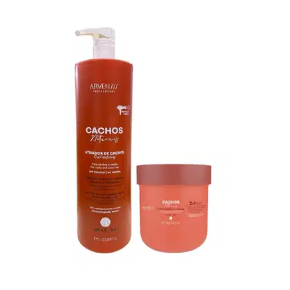 Imagem do produto Kit Arvensis Cachos Naturais - Ativador de Cachos 1L + Máscara 2x1 500g