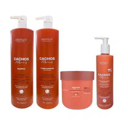Imagem do produto Kit Arvensis Cachos Naturais - Shampoo 1L + Condicionador 1L + Máscara 2x1 500g + Ativador de Cachos 300ml