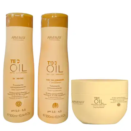 Imagem do produto Kit Arvensis Tec Oil - Shampoo 300ml + Condicionador 300ml + Máscara 250g