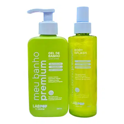 Imagem do produto Kit Labotrat LabPOP Meu Banho Premium Green Breeze - Gel de Banho 240ml + Body Splash 190ml