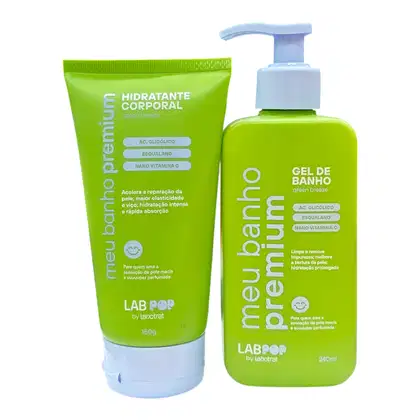 Imagem do produto Kit Labotrat LabPOP Meu Banho Premium Green Breeze - Gel de Banho 240ml + Hidratante 150ml
