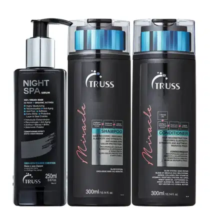 Imagem do produto Kit Truss Miracle - Shampoo 300ml + Condicionador 300ml + Night Spa 250ml