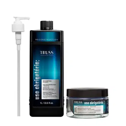 Kit TRUSS Uso Obrigatório + Pump, 3 produtos.