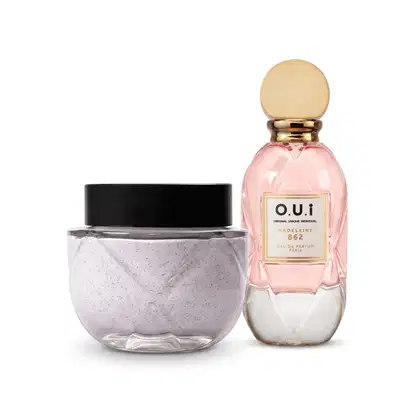 Imagem do produto O.U.i Kit Madeleine 862 - Eau de Parfum 75ml + Esfoliante Corporal 200g