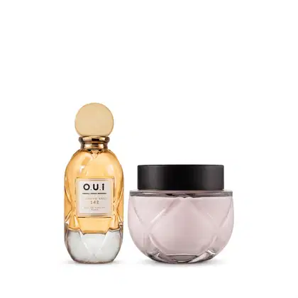 Imagem do produto O.U.i Kit L’Amour-Esse 142 - Eau de Parfum 75ml + Creme Desodorante Hidratante Corporal 200g