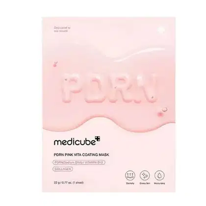 Imagem do produto Medicube PDRN Pink Vita Coating Mask - Máscara Facial 22g