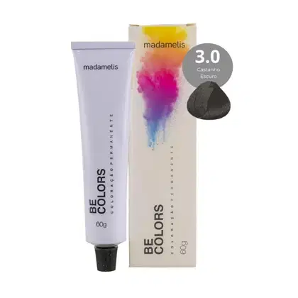 Imagem do produto Coloração Madamelis Be Colors Castanho Escuro 3.0 60 g