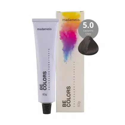 Imagem do produto Coloração Madamelis Be Colors Castanho Claro 5.0 60 g
