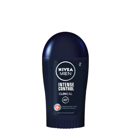 Imagem do produto NIVEA Men Clinical Intense Control Barra Antitranspirante - Desodorante Masculino 42g