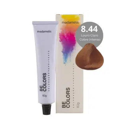 Imagem do produto Coloração Madamelis Be Colors Louro Claro Acobreado Intenso 8.44 60 g