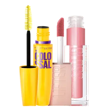 Imagem do produto Kit Maybelline Máscara & Gloss Silk (2 produtos)