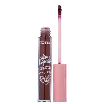 Imagem do produto Vizzela Cosméticos Dog Lovers Cor 12 Basset - Batom Líquido 3,5g