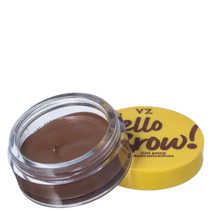 Imagem do produto Vizzela Cosméticos Hello Brow! 02 Marrom Médio - Gel para Sobrancelha 8g