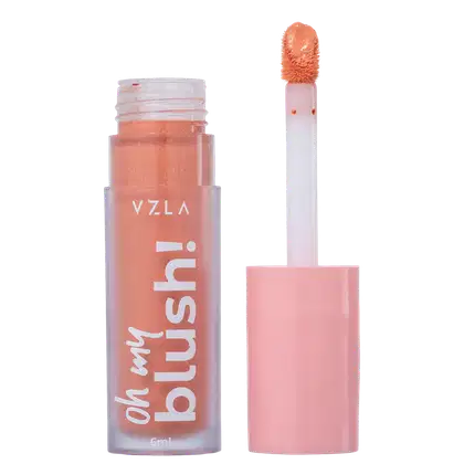 Imagem do produto Vizzela Cosméticos Oh My Blush! Cor 02 Peach Glow - Blush Líquido 6ml