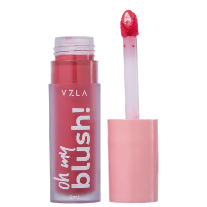Vizzela Cosméticos Oh My Blush! Cor 04 Plum Red - Blush Líquido