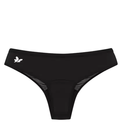 Imagem do produto Pantys e Sempre Livre Básica Fluxo Moderado Preta - Calcinha Absorvente XGG