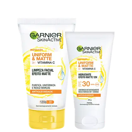 Imagem do produto Kit Garnier SkinActive Vitamina C - Gel de Limpeza 120g + Protetor Hidratante 40g