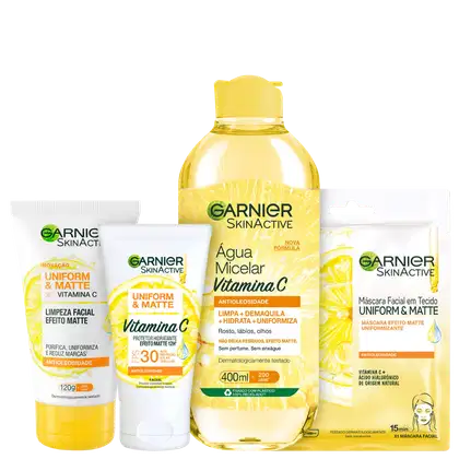 Imagem do produto Kit Garnier SkinActive Vitamina C Completo (4 Produtos)
