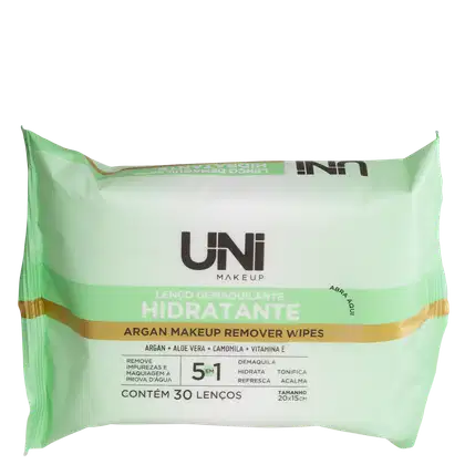 Imagem do produto UNImakeup Hidratante - Lenço Demaquilante (30 Unidades)