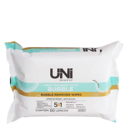 Imagem do produto UNImakeup Bubble Remover Wipes - Lenços Demaquilantes (30 Unidades)