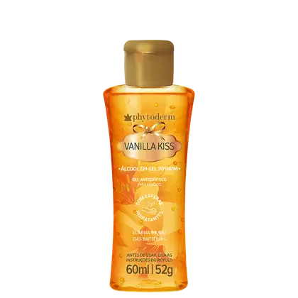 Imagem do produto Phytoderm Vanilla Kiss Álcool Gel 70% - Gel Antisséptico 60ml