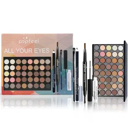 Imagem do produto Kit Maquiagem Popfeel-Paleta de Sombras Delineador 1