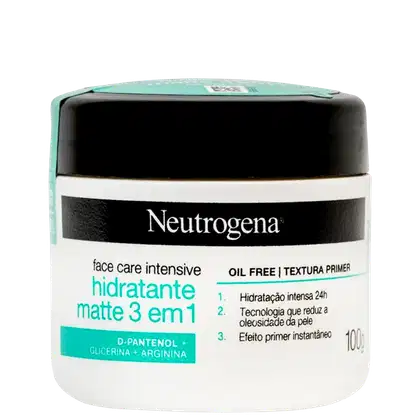 Imagem do produto Neutrogena Face Care Intensive Matte 3 em 1 - Hidratante Facial 100g