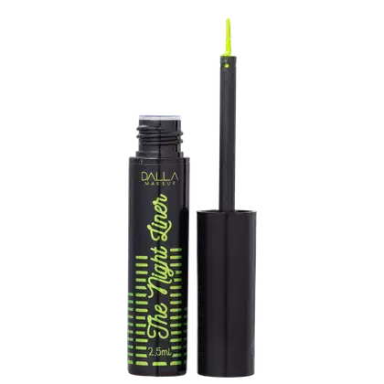 Imagem do produto Dalla Makeup The Night Liner Metálico Verde Limão - Delineador Líquido 2,5ml