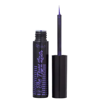 Imagem do produto Dalla Makeup The Night Liner Metálico Roxo - Delineador Líquido 2,5ml