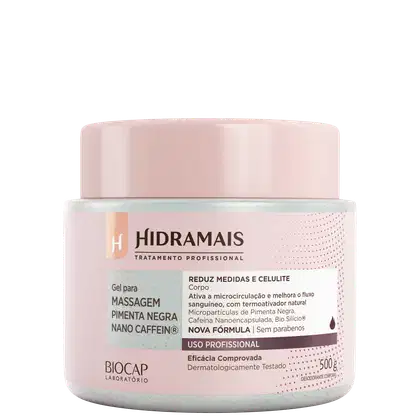 Imagem do produto Hidramais Pimenta Negra Nano Caffein - Gel de Massagem 500g
