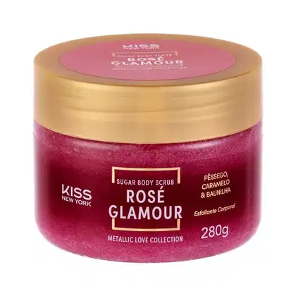 Imagem do produto Kiss New York - Esfoliante Corporal de Açúcar Rosé Glamour 280g