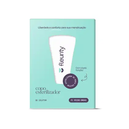 Imagem do produto Fleurity Esterilizador para Micro-ondas Tiffany - Higienizador de Coletor (1 Unidade)