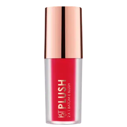 Imagem do produto Bruna Tavares BT Plush 2 em 1 Ruby - Batom Líquido 6g