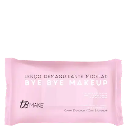 Imagem do produto TB Make Bye Bye Make Up Lenço Demaquilante Micelar - Lenços Demaquilantes (25 Unidades)
