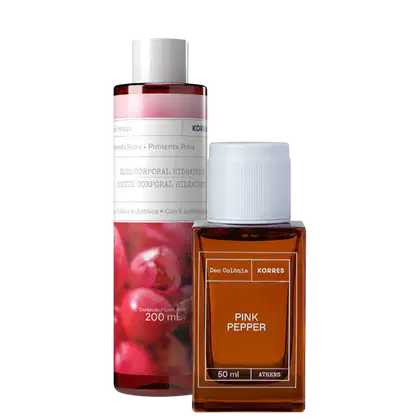 Imagem do produto Conjunto Pimenta Rosa Korres Feminino - Eau de Toilette 50ml + Óleo de Banho 200ml