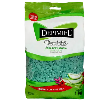 Imagem do produto Depimiel Pearls Vegetal - Cera Depilatória em Pérolas 1kg