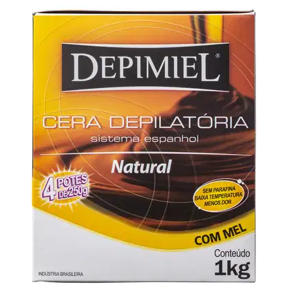 Imagem do produto Kit Depimiel Natural - Cera Depilatória 4x250g