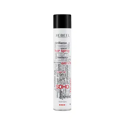 Imagem do produto Hair Spray Rebeel Extra Fix - 500 ml ( branco ) Spray de fixação leve e flexível