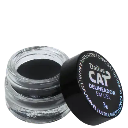 Imagem do produto Dailus CAT Preto - Delineador em Gel 3g