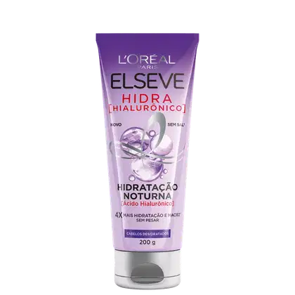 Imagem do produto Elseve L'Oréal Paris Hidra Hialurônico Hidratação Noturna - Máscara Capilar 200g