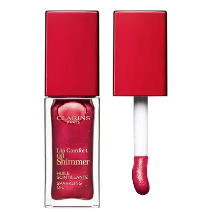 Imagem do produto Clarins Shimmer Lip Comfort Oil 08 Deep Red - Hidratante Labial Cintilante 7ml