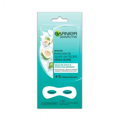 Imagem do produto Garnier SkinActive Hidra Bomb Água de Coco - Máscara de Olhos em Tecido 6g