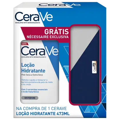 Imagem do produto Kit CeraVe Loção Hidratante + Nécessaire (2 Produtos)