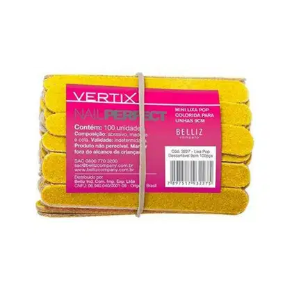 Imagem do produto Vertix POP 9cm - Lixa de Unha (100 Unidades)