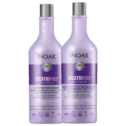 Imagem do produto Kit Inoar Cicatrifios Loiro Perfeito Salon (2 Produtos)