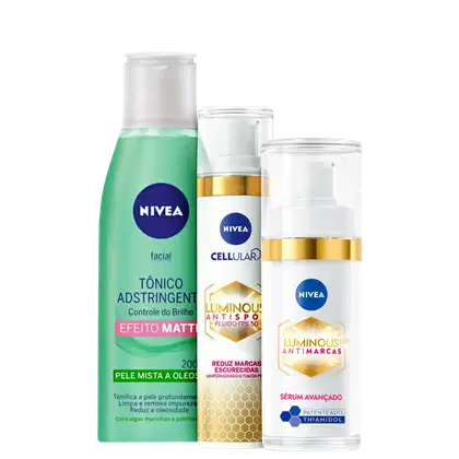 Imagem do produto Kit NIVEA Controle do Brilho & Cellular Luminous 630 Antispot (3 Produtos)