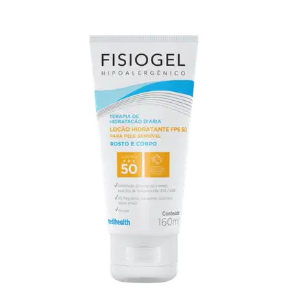 Imagem do produto Fisiogel Terapia de Hidratação Diária FPS 50 - Loção Hidratante 160ml